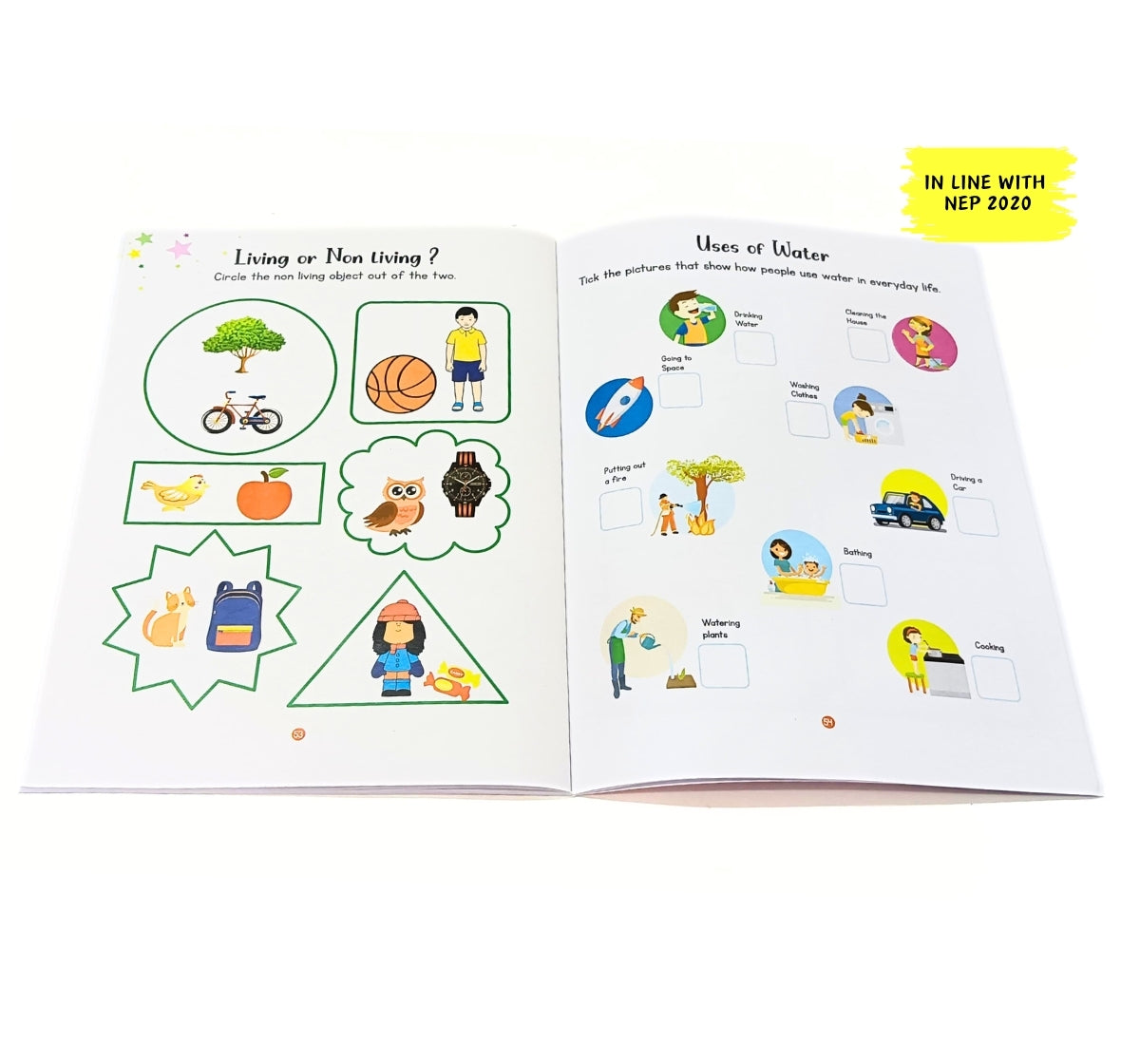 NerdNerdy Brainy Brain EVS Practice Book for 4yrs- LKG - NerdNerdy