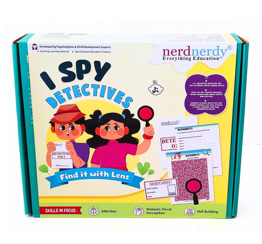 NerdNerdy I Spy Detectives/educational & Fun/ Be the detective &discover hidden images with Red lens magic/Birthday gift - NerdNerdy