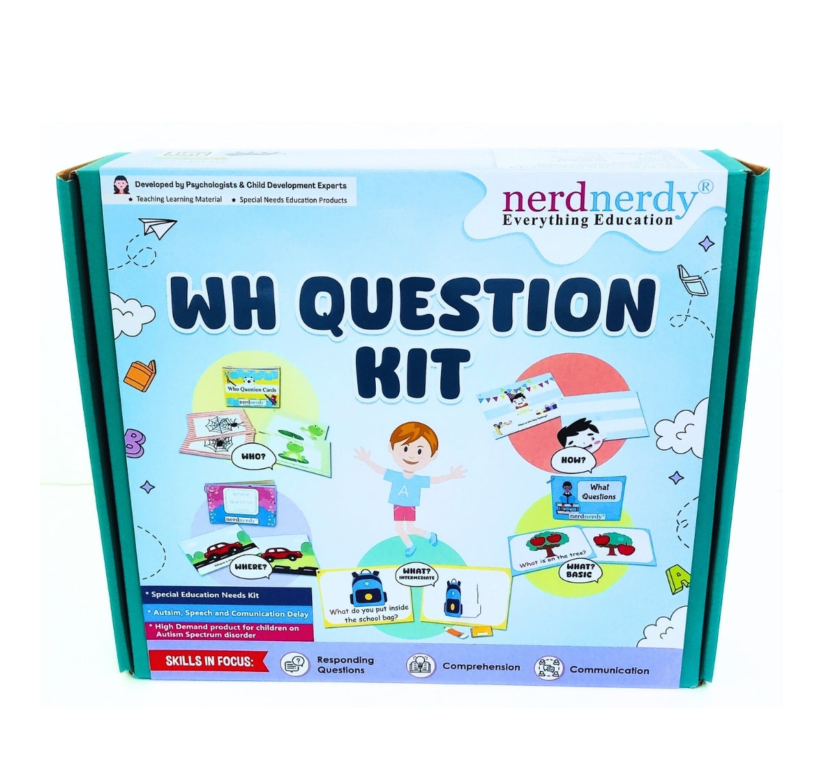 Neard Math Questions NerdNerdy Wh Question Kit- Developed by Rehabilitation Experts for Aut
