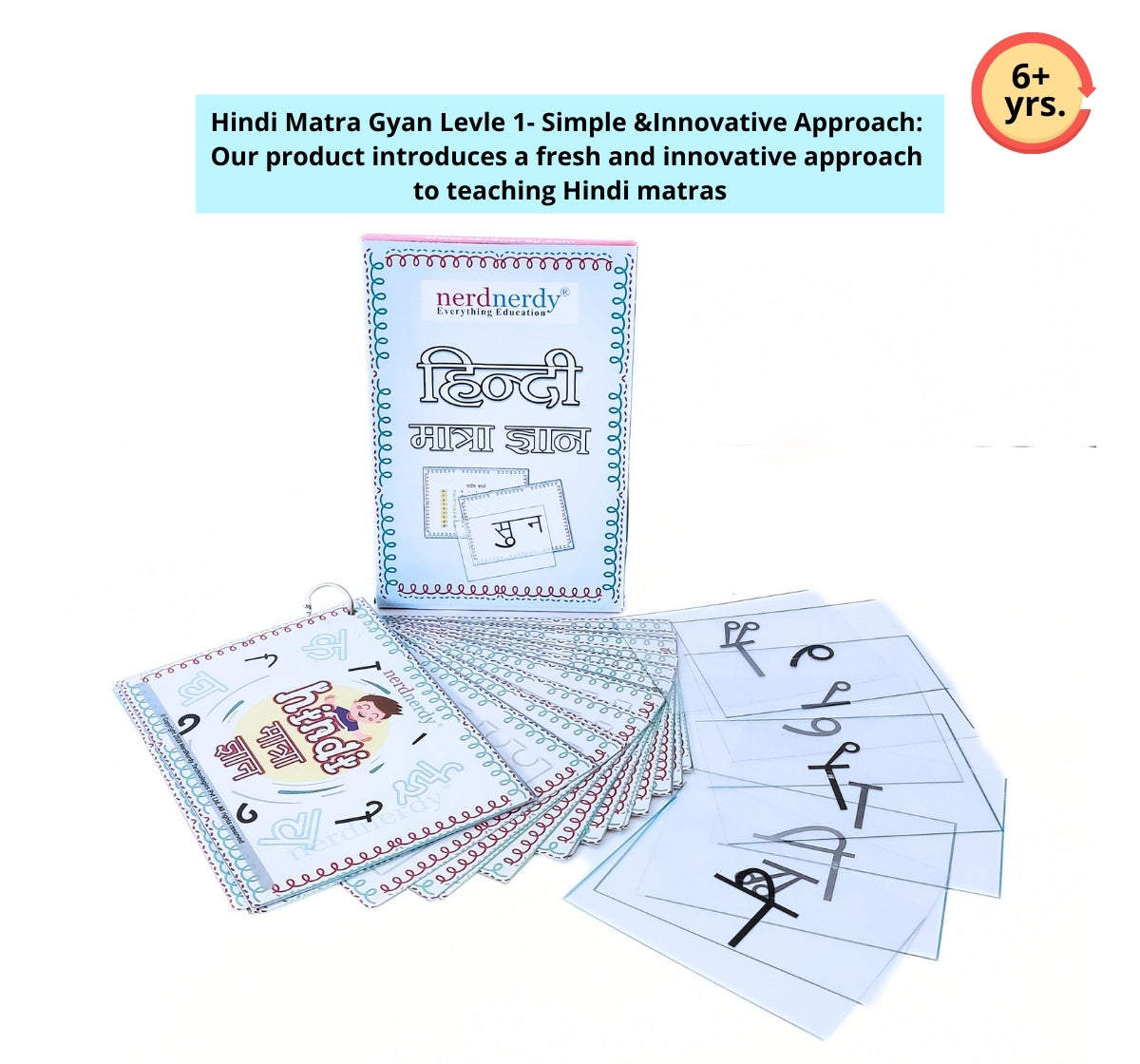 NerdNerdy Hindi Matra Gyan level 1/great TLM for 6+yrs children - NerdNerdy