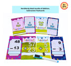 NerdNerdy Math bundle of Addition, Subtraction Flashcards/single digit and double digit - NerdNerdy