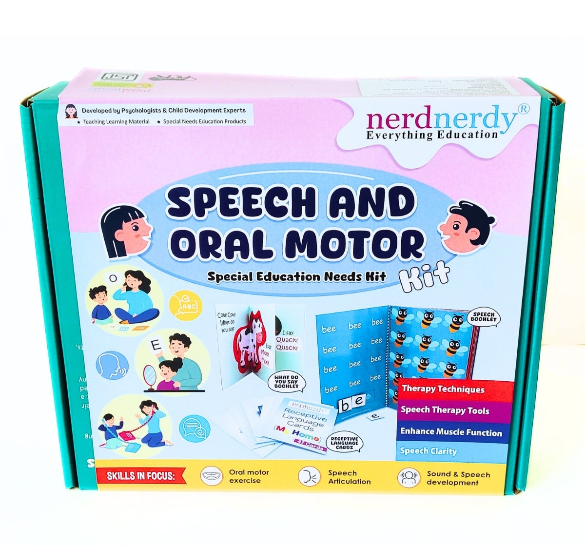 NerdNerdy Speech & Oral Motor Kit/ Autism or those with speech delays/ Can be used by parents & therapists - NerdNerdy