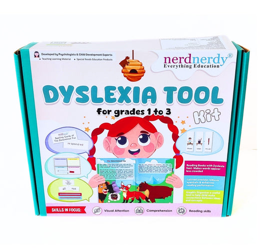 NerdNerdy Dyslexia Kit/ learning disability/kit for  6+yrschildren/ - NerdNerdy