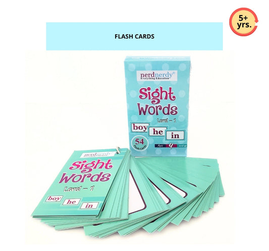 NerdNerdy English Sight Words Flash Cards Level-1 - NerdNerdy