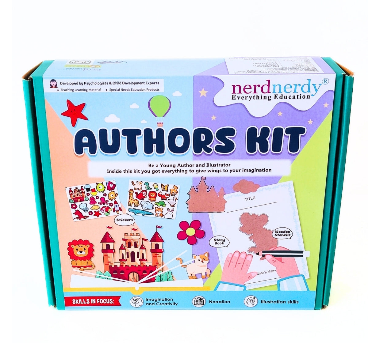 NerdNerdy Author's Kit/inspire and empower children to explore their storytelling skills/ 6+yrs - NerdNerdy