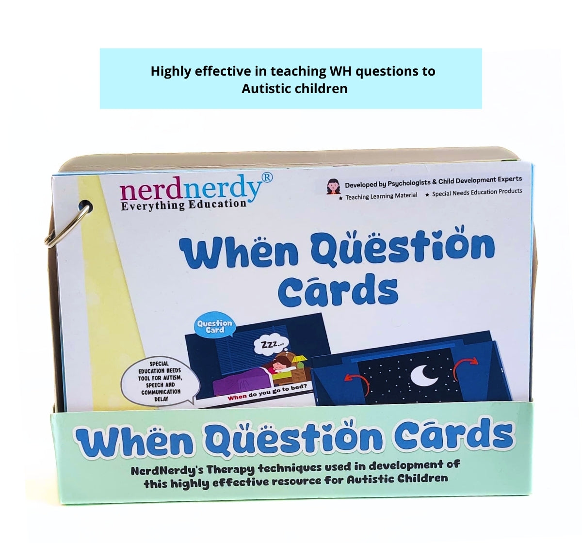 NerdNerdy When Questions/Interactive cards for children with Autism/ Speech Therapy/ Occupational Therapy/Special Education - NerdNerdy