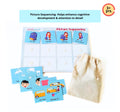 NerdNerdy Picture Sequencing 1/Interactive Event Sequencing for 3+yr old children/Abstract Reasoning skills/Can be used for children with Special Needs