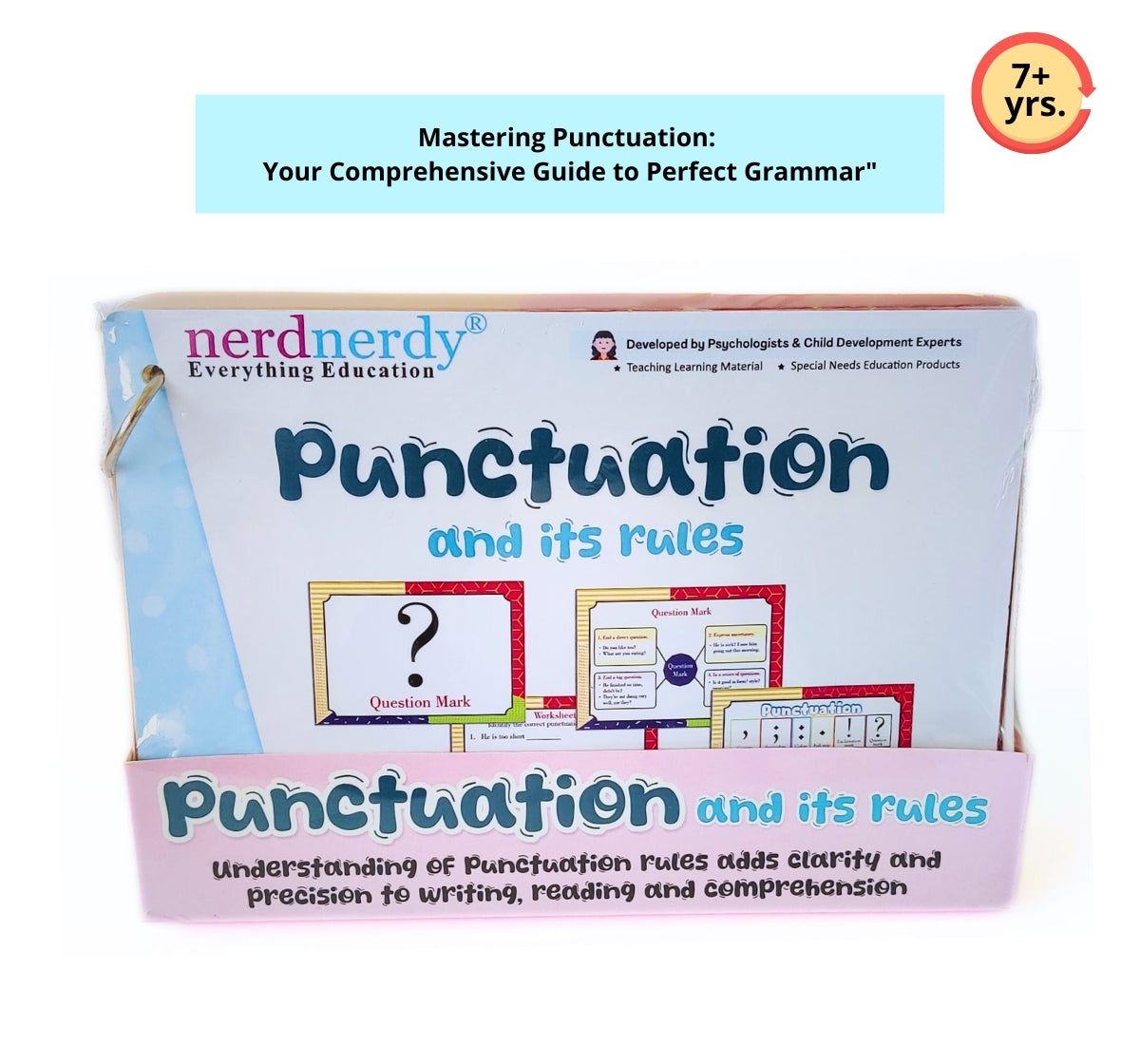 NerdNerdy Punctuation and its rules/Teaching Learning aid for home/ classrooms/7yrs+/ Can be used for Special Education - NerdNerdy