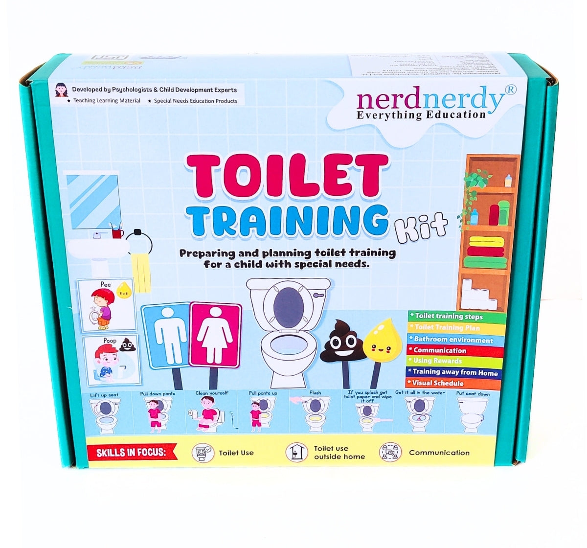 NerdNerdy Toilet Training Kit for Special Needs/Expert curated for children with developmental delays - NerdNerdy