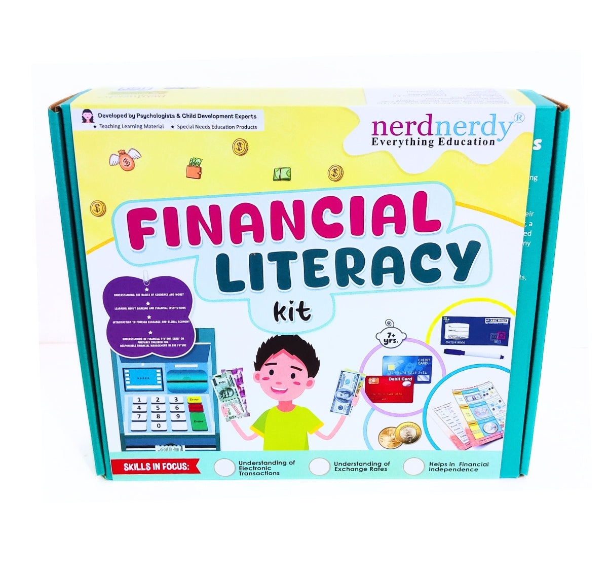 NerdNerdy Financial Literacy kit/ For children aged 6 and up to teach basic financial concepts in a fun and engaging way. - NerdNerdy