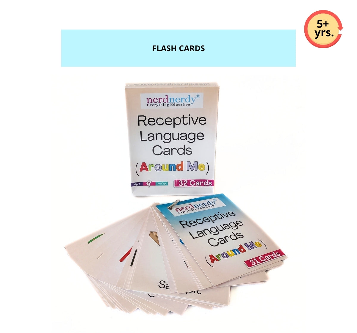 NerdNerdy Receptive Language Vocabulary Cards Level 2 -AROUND ME - NerdNerdy