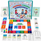 NerdNerdy Personal Finance Management Board Game, Finanicial Literacy in gamified Way for 12-16yrs Old, Learn Budgeting, Savings, Loans, Investments, Entrepreneurship, TLM, Classroom kit for Schools.