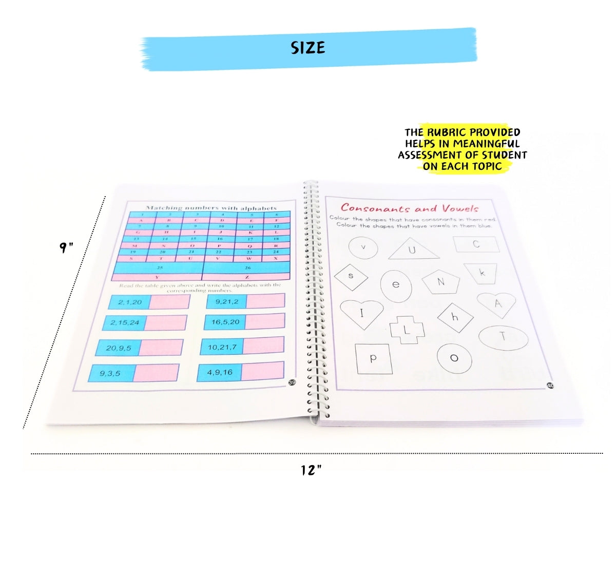 NerdNerdy Workbook -Task Rubric Level 3 for 5yr old/ All in one worksheets for UKG/Set of 160+ worksheets. - NerdNerdy