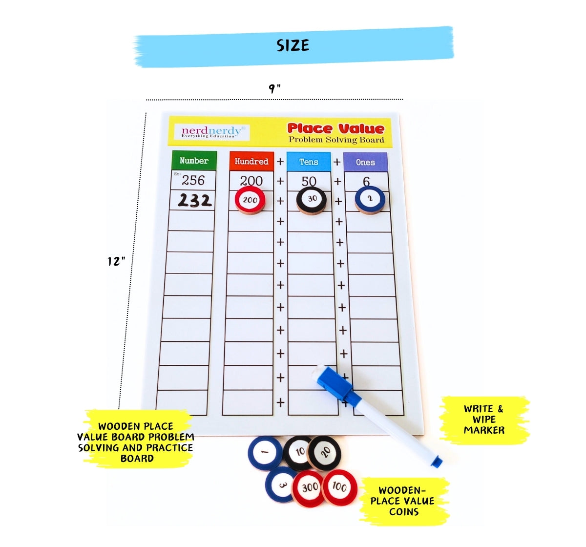 NerdNerdy Learn Place Value Ones, Tens & Hundreds/6+yrs/Interactive TLM to teach concept of ones, tens & hundreds. - NerdNerdy