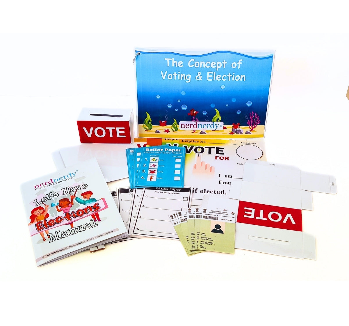 NerdNerdy Lets have Elections/Elections & Voting Game/7+yrs - NerdNerdy