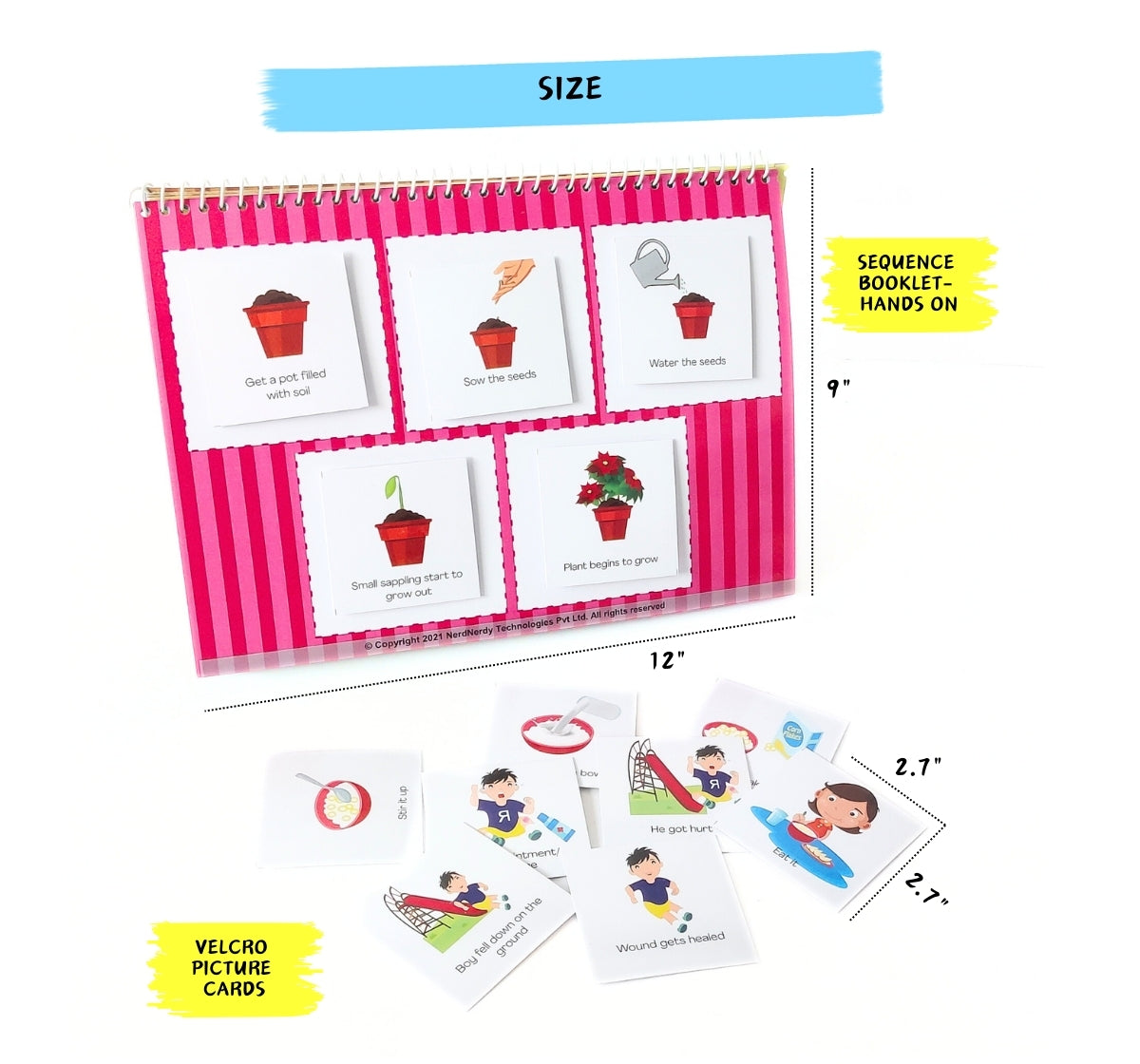 NerdNerdy Picture Sequencing 2/Interactive Event Sequencing for 5+yr old children/ Can be used for children with Special Education Needs too - NerdNerdy