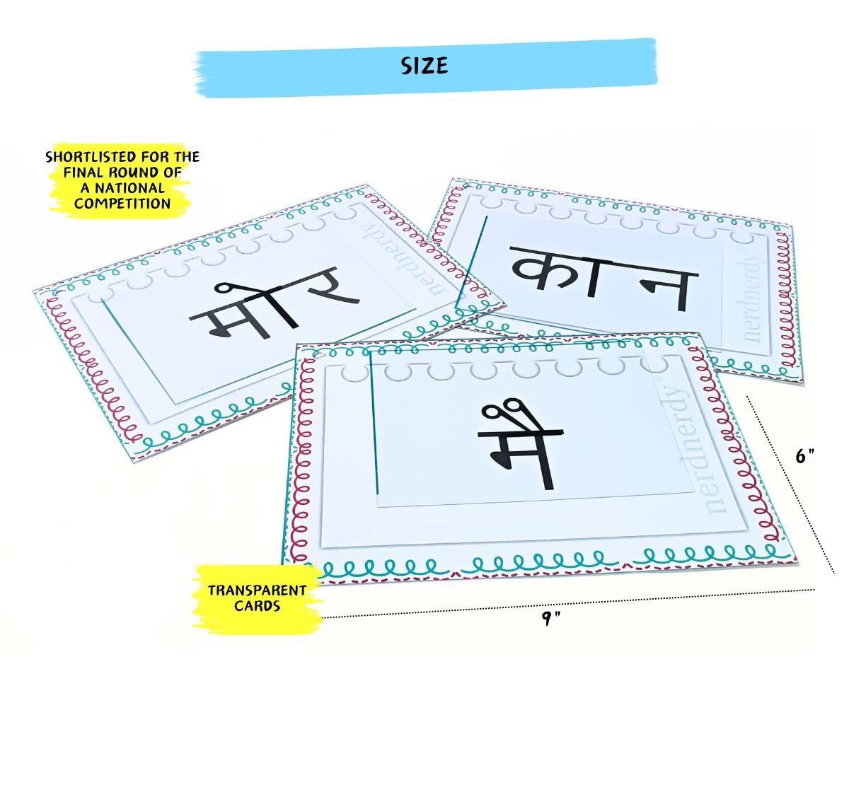 NerdNerdy Hindi Matra Gyan level 1/great TLM for 6+yrs children - NerdNerdy