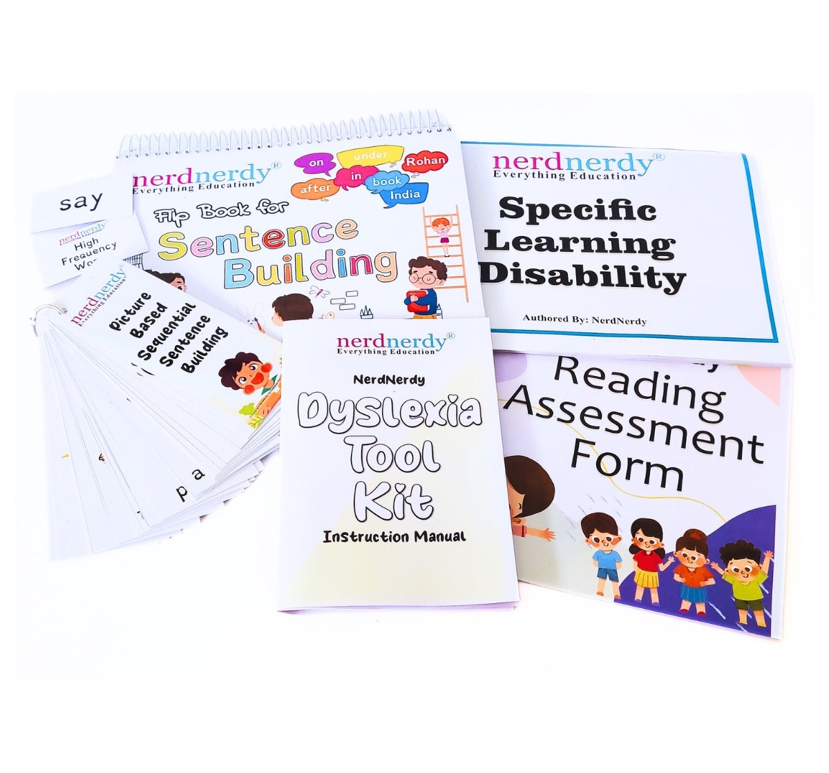 NerdNerdy Dyslexia Kit/ learning disability/kit for  6+yrschildren/ - NerdNerdy