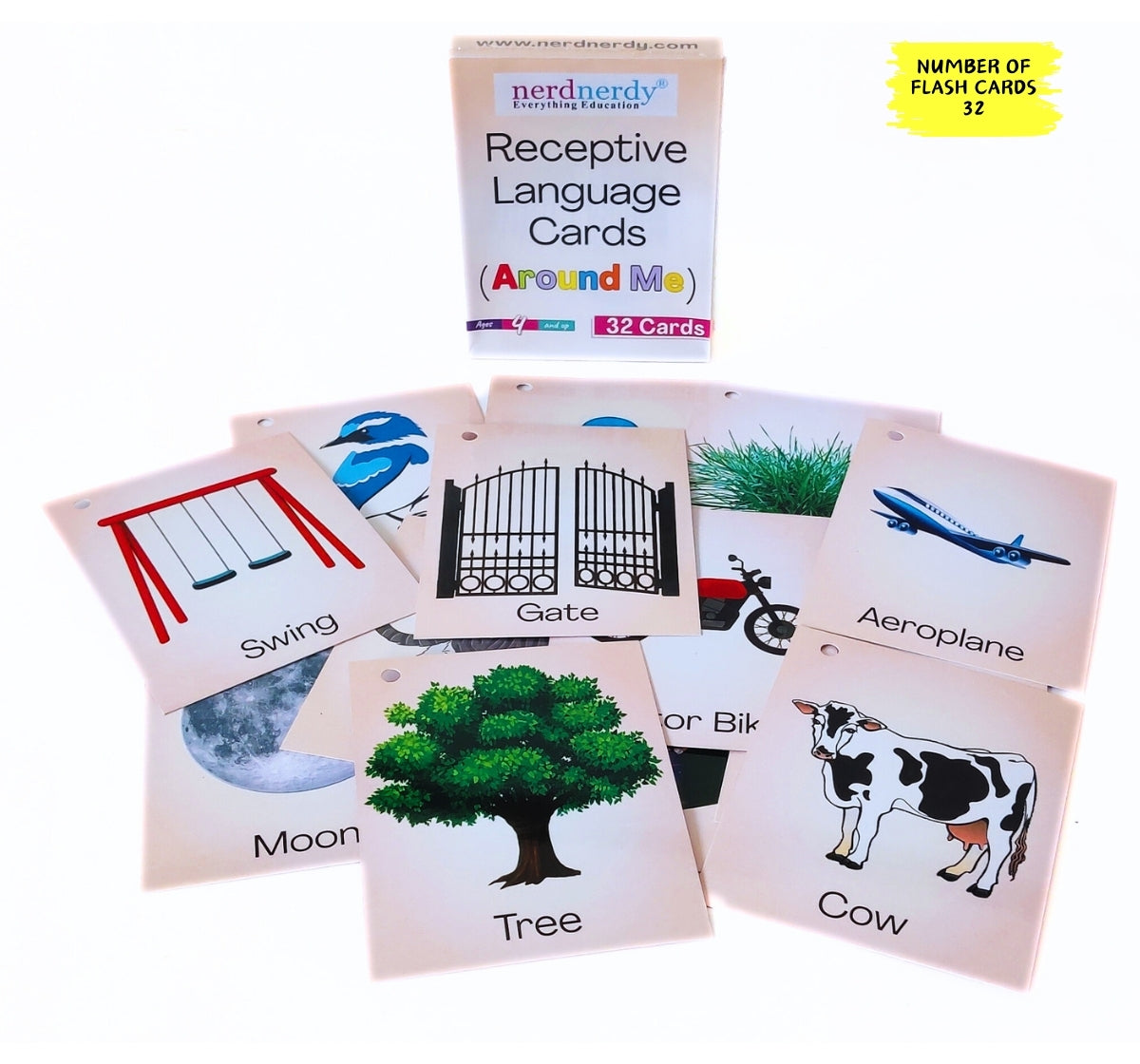 NerdNerdy Receptive Language Vocabulary Cards Level 2 -AROUND ME - NerdNerdy