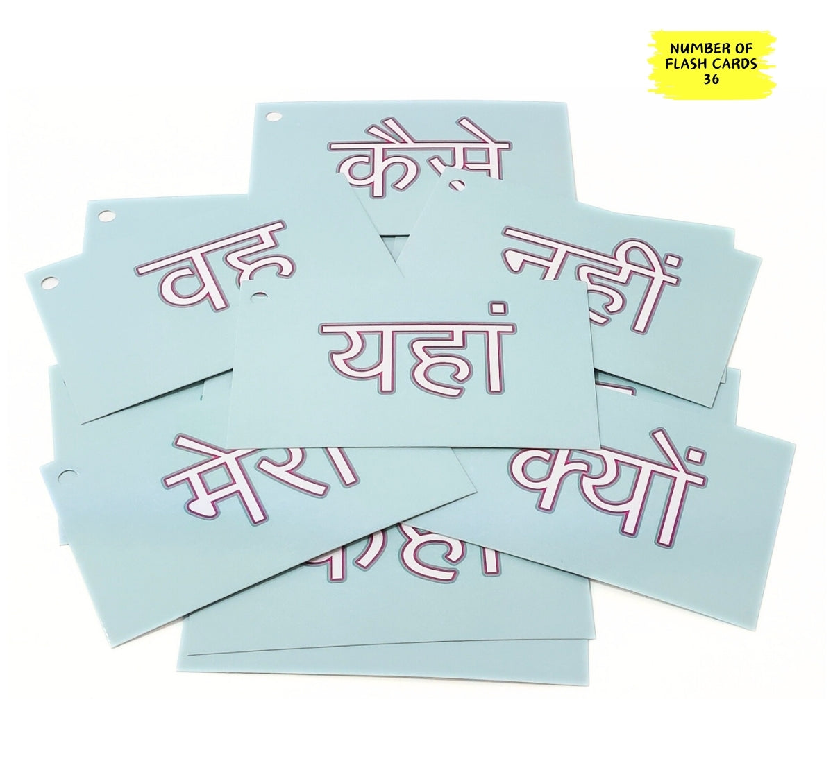 Nerdnerdy Hindi Sight Words Flash Cards Level-1 - NerdNerdy