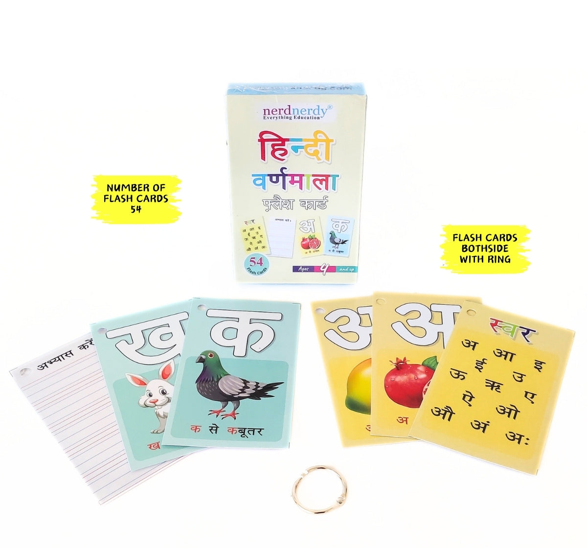 Hindi Varnmala Flashcards - NerdNerdy