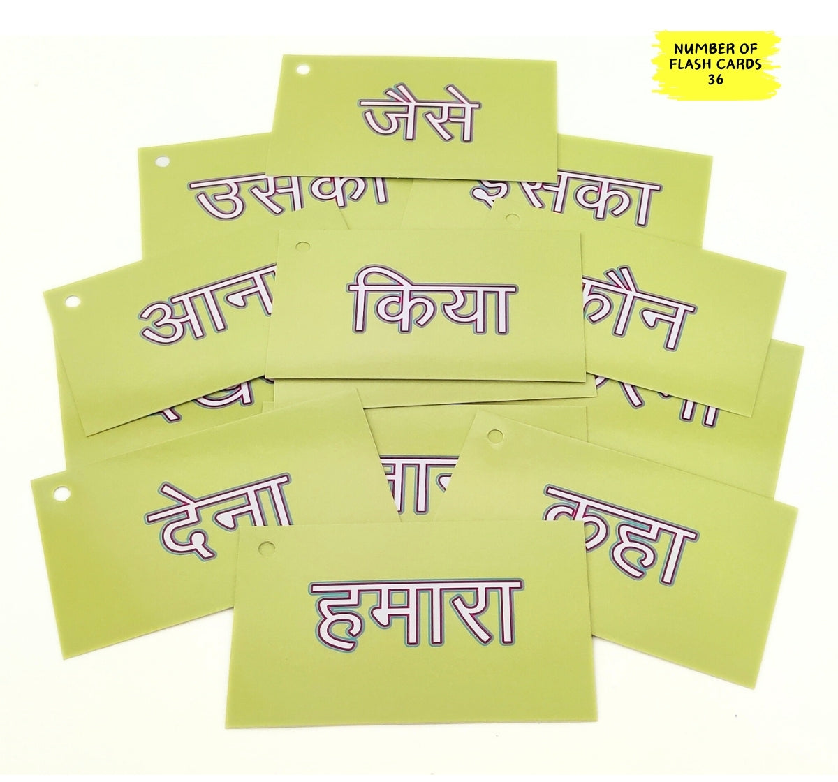 Nerdnerdy Hindi Sight Words Flash Cards Level-2 - NerdNerdy