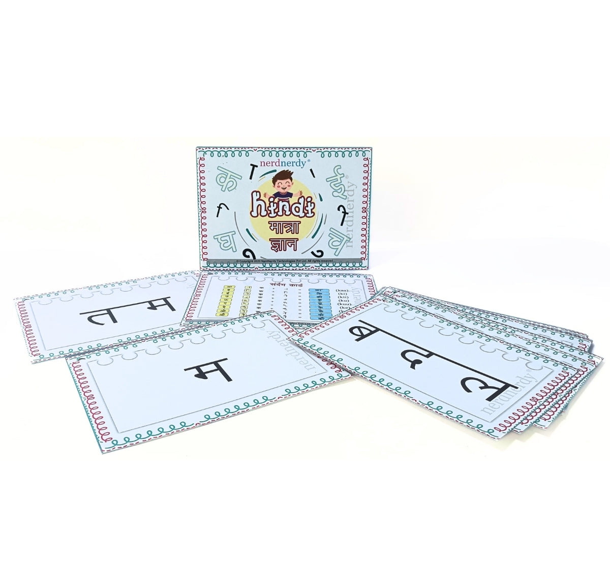 NerdNerdy Hindi Matra Gyan level 1/great TLM for 6+yrs children - NerdNerdy