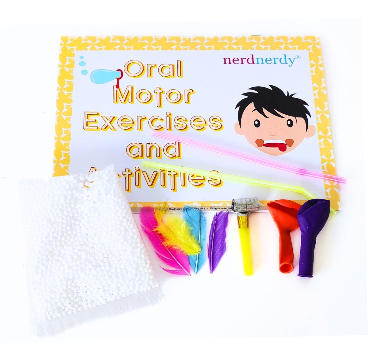 NerdNerdy Speech & Oral Motor Kit/ Autism or those with speech delays/ Can be used by parents & therapists - NerdNerdy