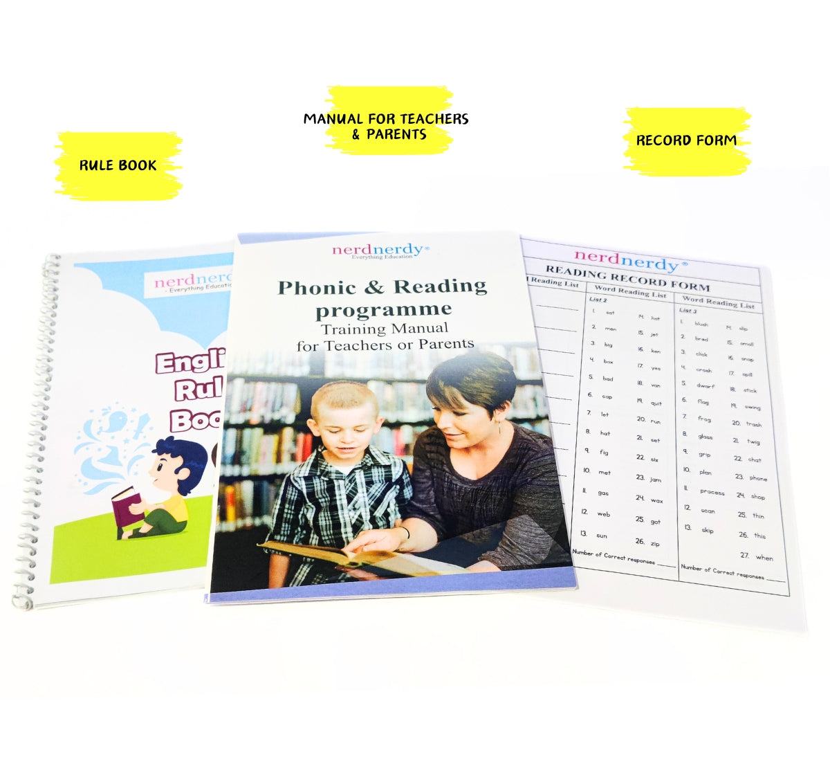 NerdNerdy's Reading Method Level 2/ Phonic kit for 4yrs+/ Research Backed - NerdNerdy