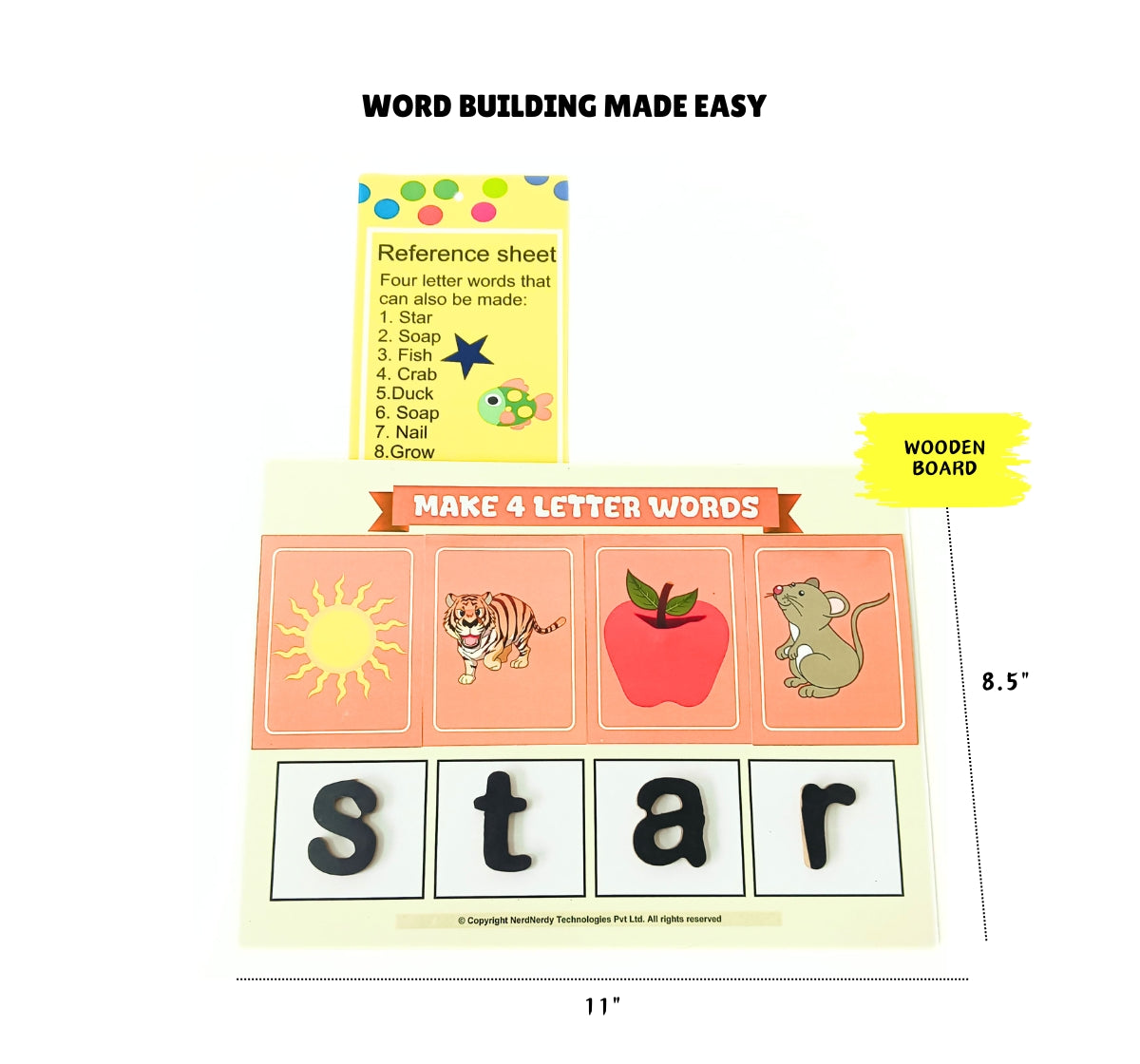 NerdNerdy's Reading Method Level 2/ Phonic kit for 4yrs+/ Research Backed - NerdNerdy