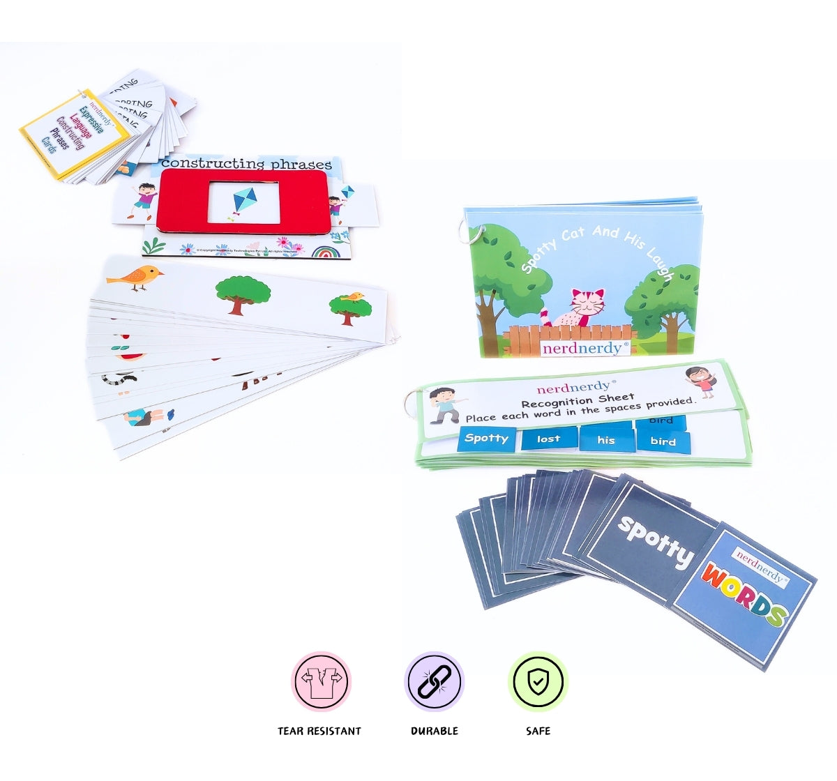 NerdNerdy Language and Communication Kit/  useful for children with Autism or those with speech delays. - NerdNerdy