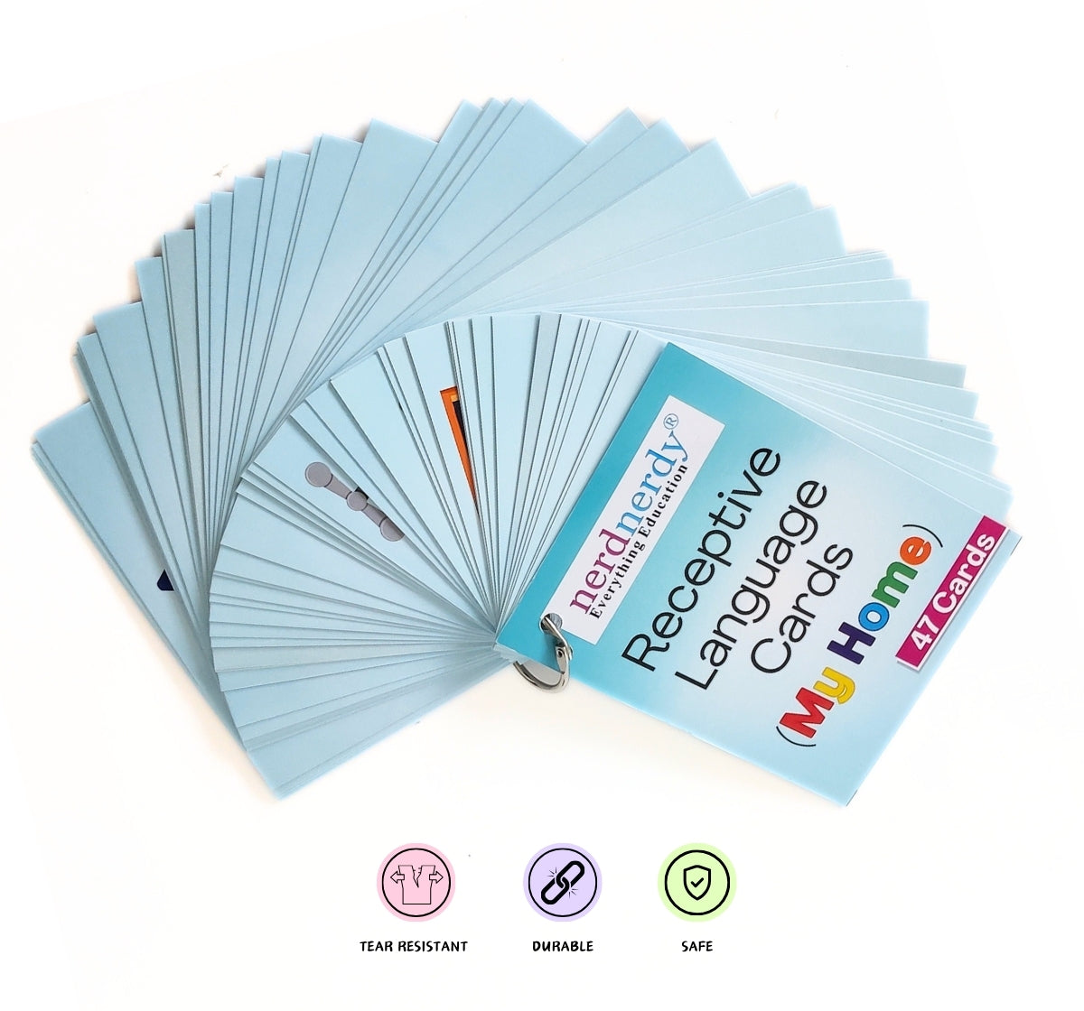 NerdNerdy Receptive Language cards- Level 1//daily vocabulary/ speech development/preschool - NerdNerdy