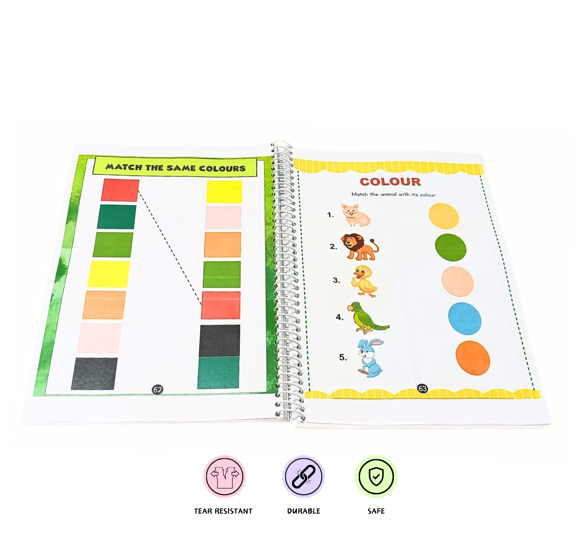 NerdNerdy Workbook -Task Rubric Level 1 for 3yr old/ All in one worksheets for Nursery/Set of 160+ worksheets. - NerdNerdy