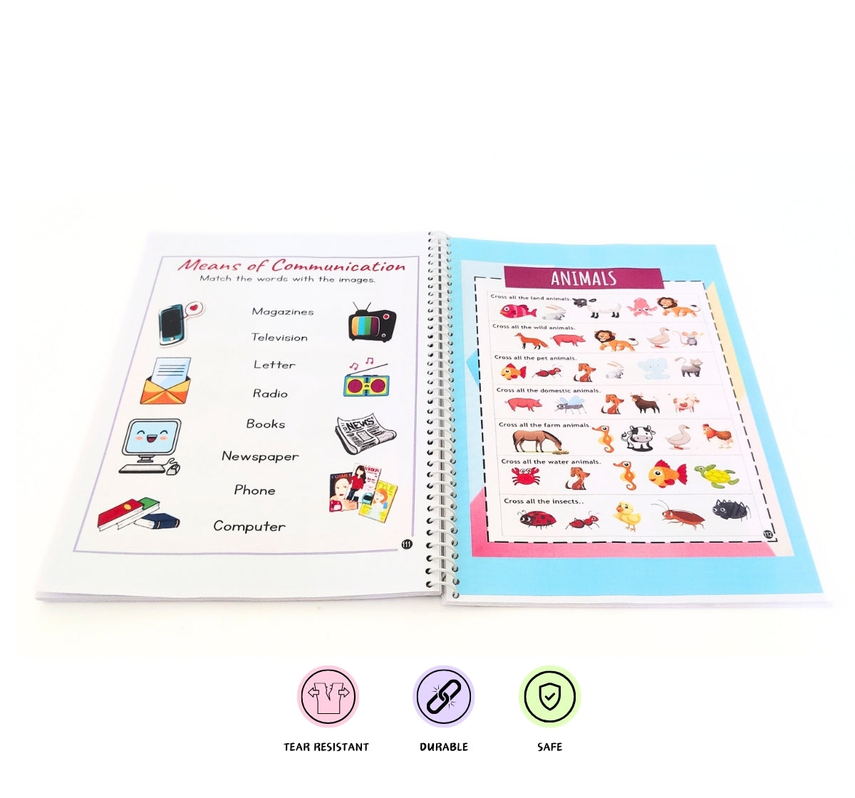 NerdNerdy Workbook -Task Rubric Level 3 for 5yr old/ All in one worksheets for UKG/Set of 160+ worksheets. - NerdNerdy