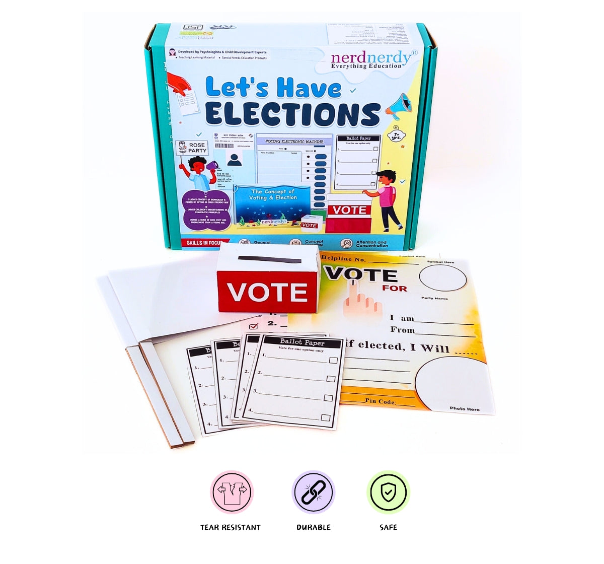 NerdNerdy Lets have Elections/Elections & Voting Game/7+yrs - NerdNerdy