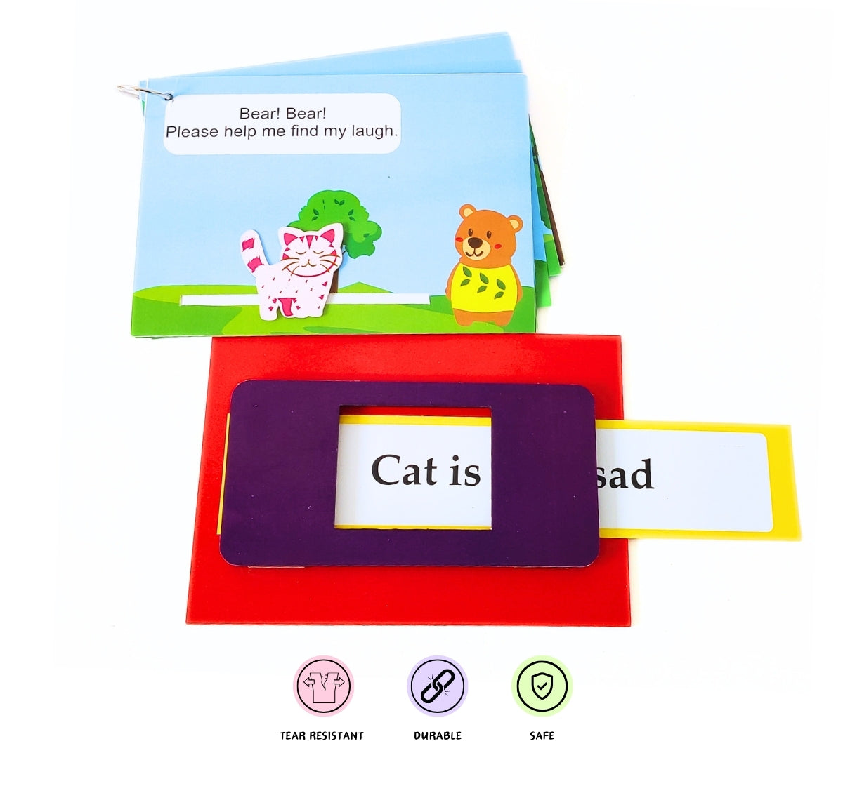 NerdNerdy Visual Strength Reading Method-'Spotty Cat & its laugh'/4+yrs/Research backed method to enhance reading skills through sight memory - NerdNerdy