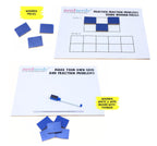 NerdNerdy Fractions Learning Board Game Set with Write & Wipe Marker, Educational Math Game for Kids Ages 4+years - NerdNerdy