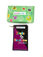 NerdNerdy Fruits and Vegetables Flashcards, for Preschool, Vocabulary Building and receptive/Expressive Language Special Needs and Therapy/Word Flash Cards for Kids - NerdNerdy