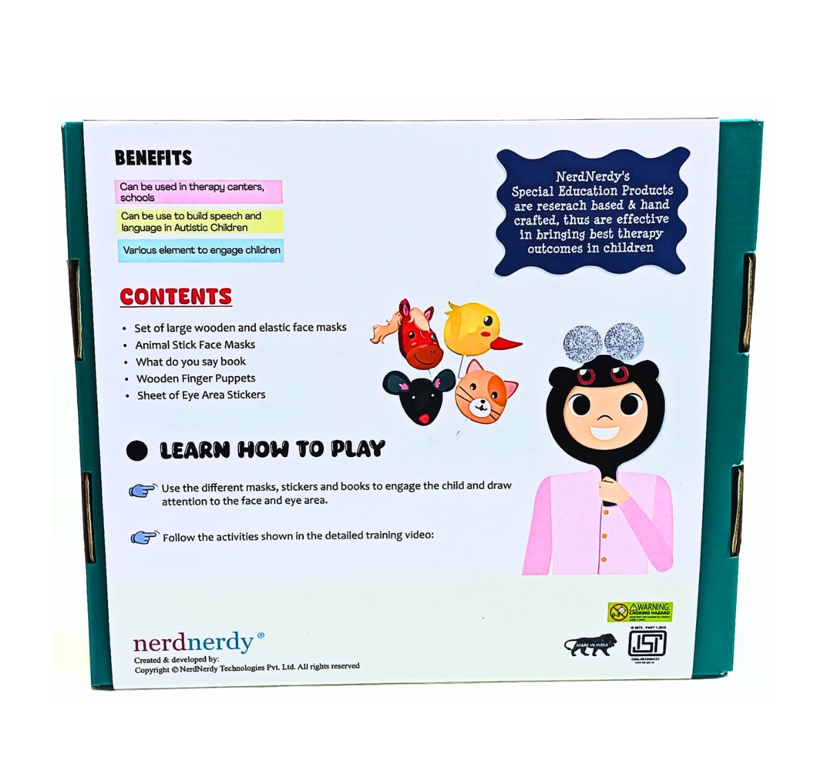 NerdNerdy Eye Contact Kit for Autistic/Enhancing Social Skills for Autistic Children/ Expert curated - NerdNerdy