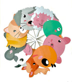 NerdNerdy Animal Stick Puppets | Storytelling | Face Mask | Animals Play set|for speech delay in kids|autism board game for speech development - NerdNerdy