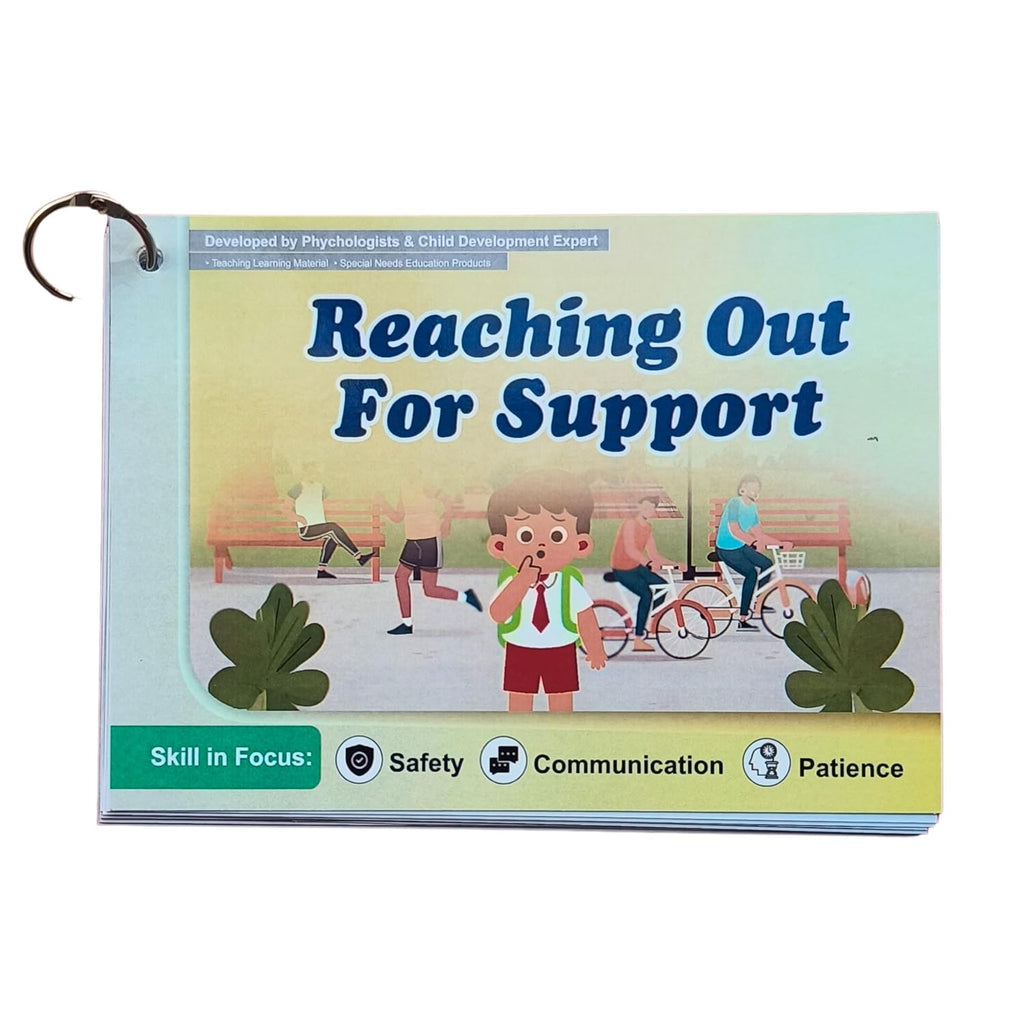NerdNerdy Communication & Safety Kit for Autism, Speech Delay, Special Needs | Portable Emergency Cards, ID Card, Social Situations Guide for Non-Verbal Kids | Asking for Help | Speech Delay - NerdNerdy