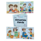 NerdNerdy Social Greetings & Behavior Training Kit for Autism | Communication Skills | Speech Therapy Tools | ABA | Sensory Tools | Includes Situation and Response Cards - NerdNerdy