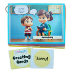 NerdNerdy Social Greetings & Behavior Training Kit for Autism | Communication Skills | Speech Therapy Tools | ABA | Sensory Tools | Includes Situation and Response Cards - NerdNerdy