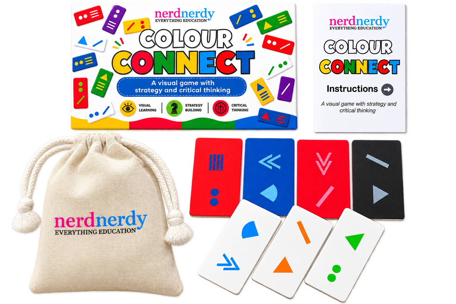 NerdNerdy Color Connect – A Visual Strategy & Critical Thinking Tiles Game