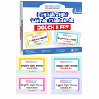 Nerdnerdy English Sight Words Flashcards Dolch & Fry | Pre-K to Grade 3, Ages 3-6 Years, 4 Level Sets, Early Reading Tool, Dolch & Fry Method