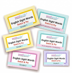 Nerdnerdy English Sight Words Flashcards Dolch & Fry | Pre-K to Grade 3, Ages 3-6 Years, 4 Level Sets, Early Reading Tool, Dolch & Fry Method