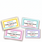Nerdnerdy English Sight Words Flashcards Dolch & Fry | Pre-K to Grade 3, Ages 3-6 Years, 4 Level Sets, Early Reading Tool, Dolch & Fry Method