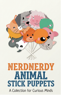 NerdNerdy Animal Stick Puppets | Storytelling | Face Mask | Animals Play set|for speech delay in kids|autism board game for speech development - NerdNerdy