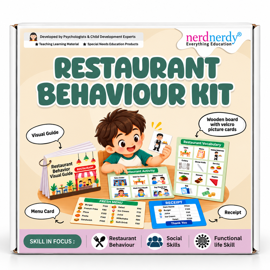 NerdNerdy Restaurant Behavior Visual Guide Educational Learning Set - NerdNerdy