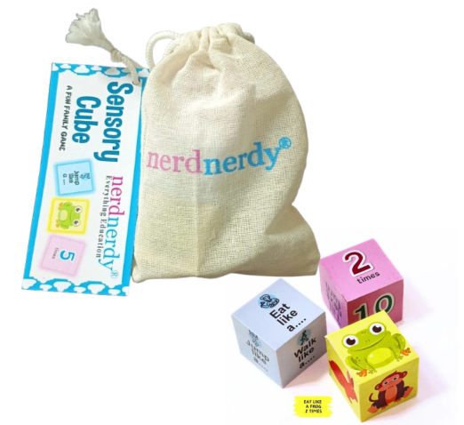 NerdNerdy Sensory Cubes for Children with Special Needs, those having sensory challenges like Autism/ Occupational therapy/ Vestibular/ Instruction following/Receptive and Expressive language skills